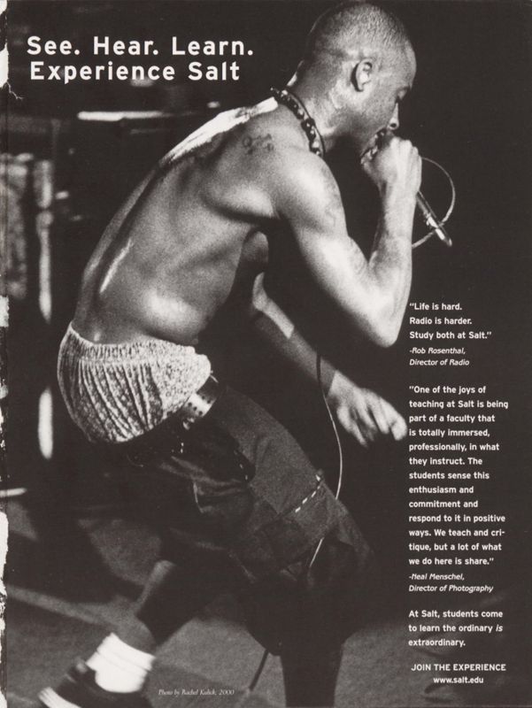 Salt 2004-2005 Magazine, Inside Back Cover