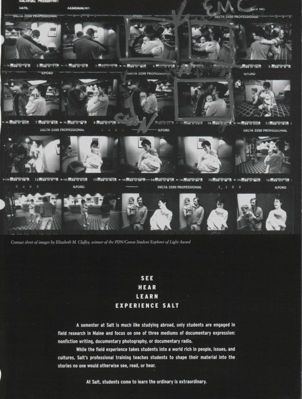 Salt 2005-2006 Magazine, Inside Back Cover