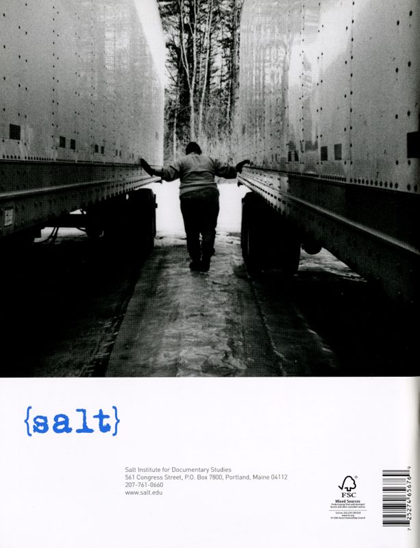 Salt 2007-2008 Magazine, Back Cover