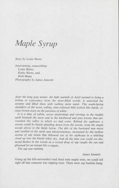 Maple Syrup
