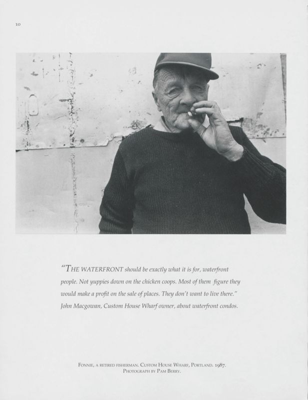 Fonnie, A Retired Fisherman, Portland, 1987