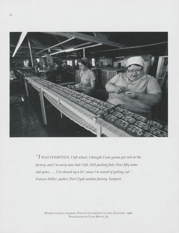 Women Packing Sardines, Eastport, 1981