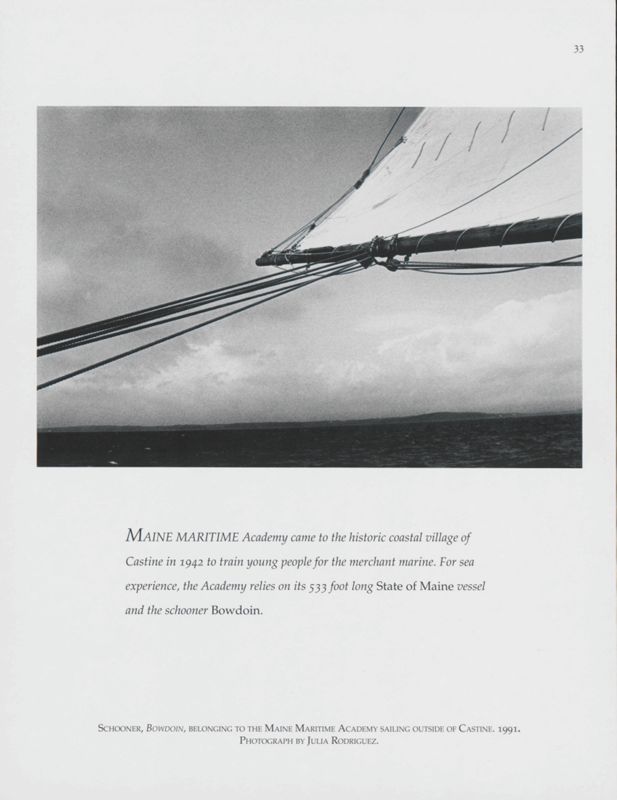 Sailing on Bowdoin, Castine, 1991