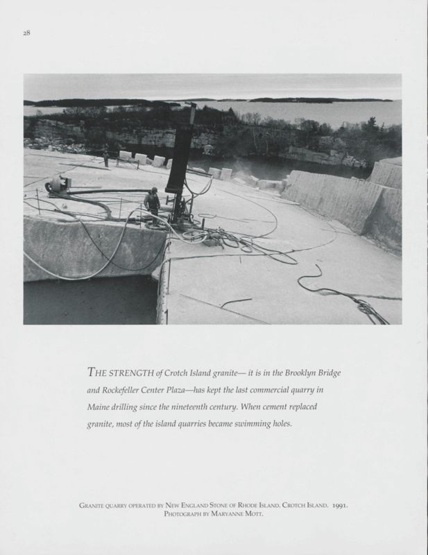 Granite Quarry, Crotch Island, 1991
