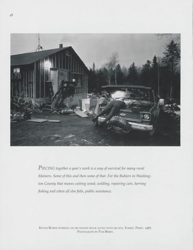 Work on Woods Truck, Perry, 1987