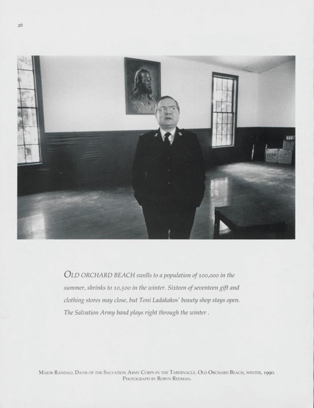 Major Randall Davis of the Salvation Army Corps, Old Orchard Beach, 1990
