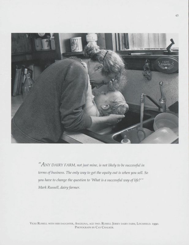 Vicki Russell and Daughter, Litchfield, 1990