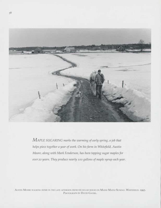 Walking Home on Maine Maple Sunday, Whitefield, 1993