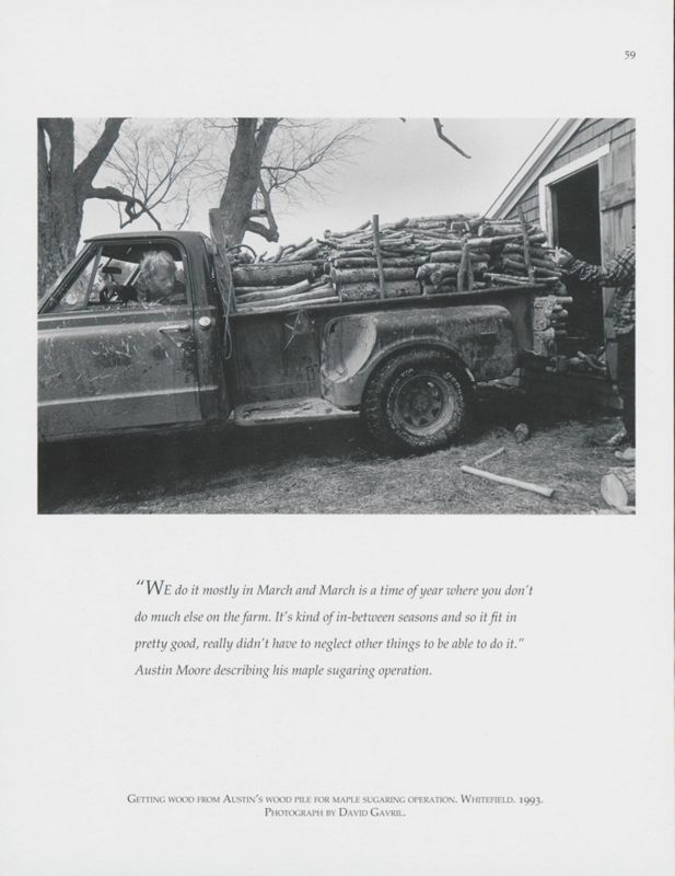 Getting Wood for Maple Sugaring, Whitefield, 1993