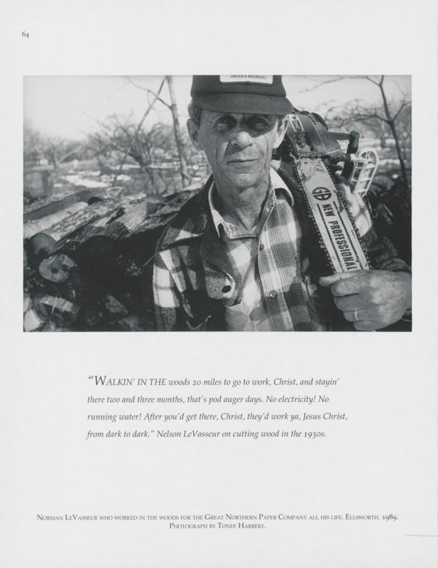 Outside with Norman LeVasseur, Ellsworth, 1989