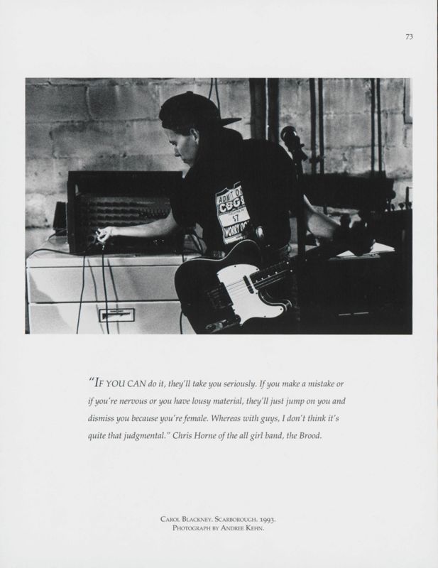 Setting Up Amp, Scarborough, 1993