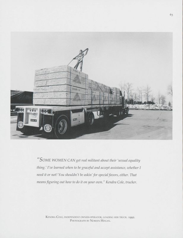 Kendra Cole Loading Her Truck, Bath, 1992