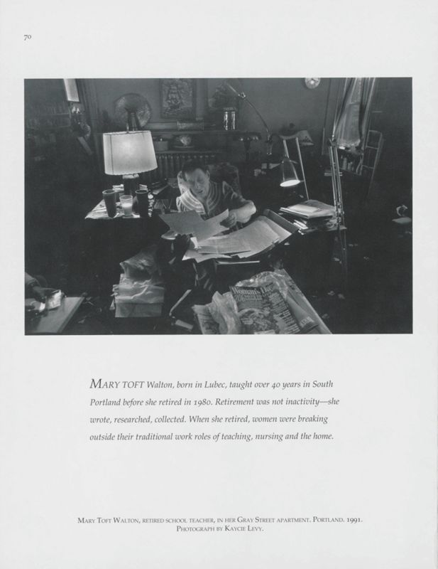 Mary Toft Walton in Apartment, Portland, 1991