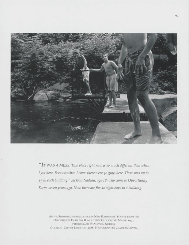 Swimming During a Hike, New Gloucester, 1992