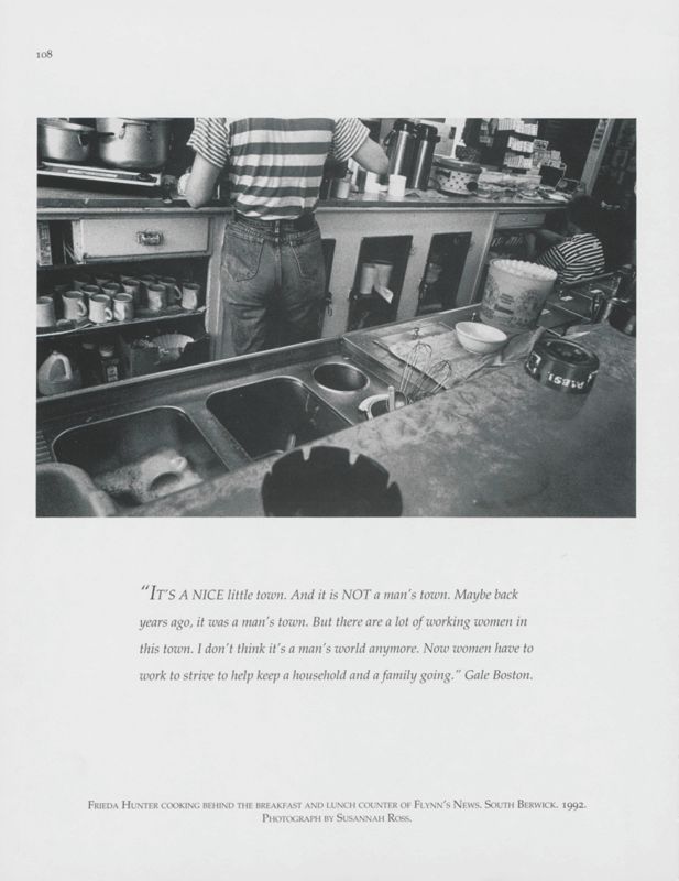 Cooking at Flynn's News, South Berwick, 1992