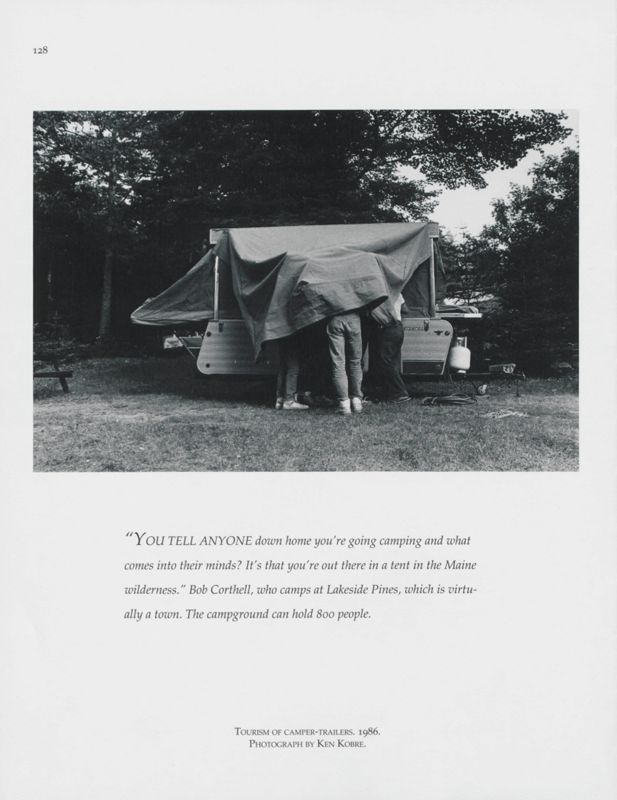 Tourism of Camper-Trailer, Bridgton, 1986