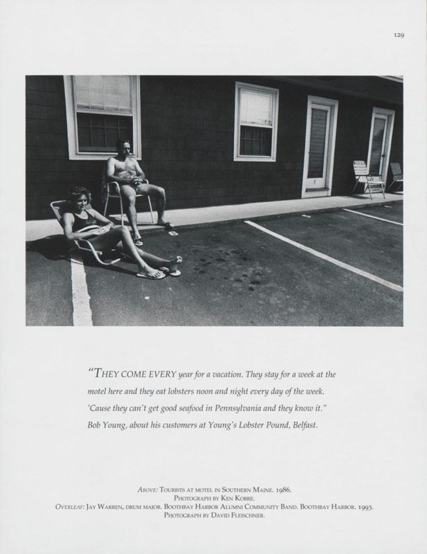 Tourists at Motel, Bridgton, 1986