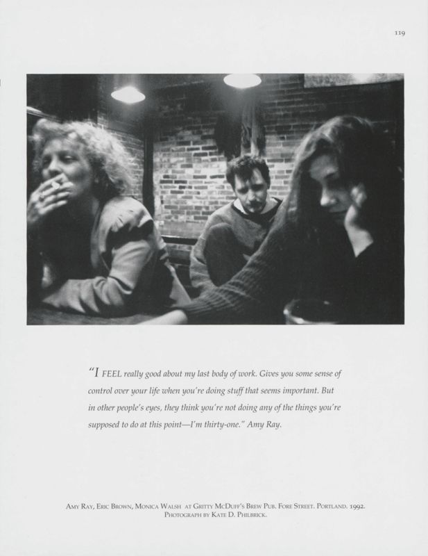 Hanging Out at Gritty McDuff's, Portland, 1992