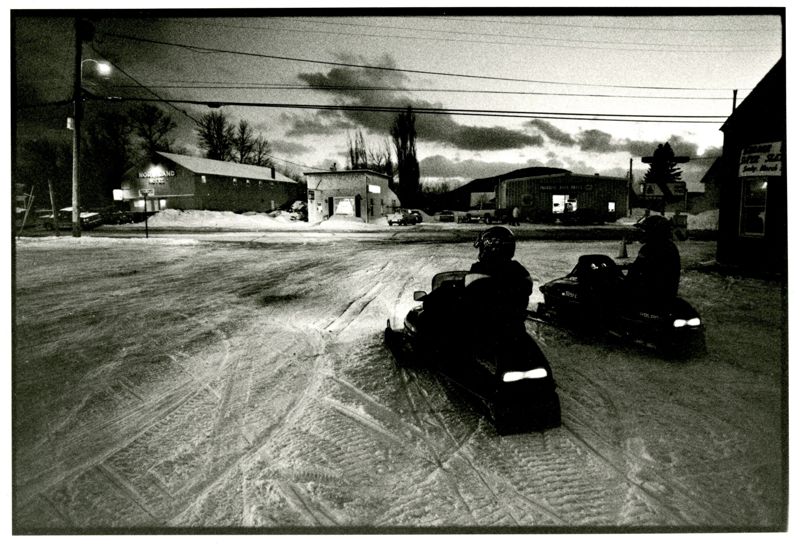 Snowmobiling in Jackman Photographs