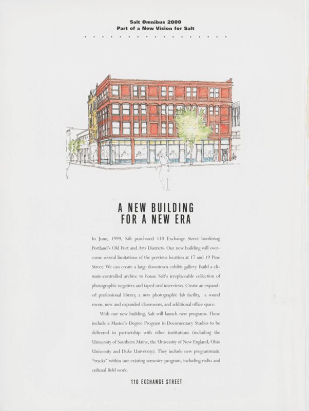 Salt Omnibus 2000, Part of a New Vision for Salt