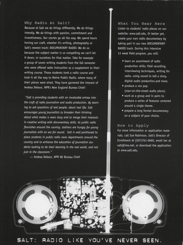 Salt Omnibus 2001, Inside Back Cover