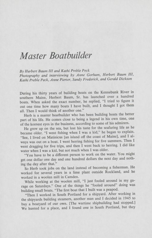 Boatbuilding: Master Boatbuilder
