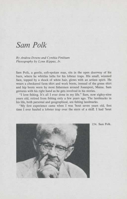 Seafaring: Sam Polk