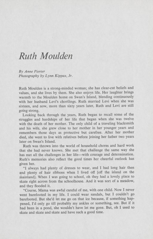 Island People: Ruth Moulden