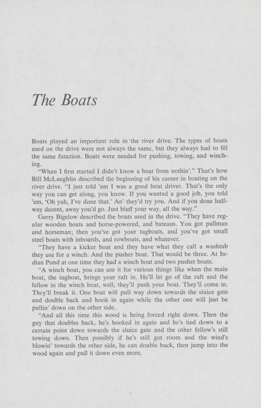 River Driving: The Boats