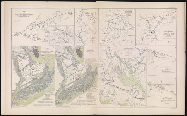 Map of route and positions First Corps, Army of Virginia Major General Sigel, Commanding from August 27th to Sept. 1st 1862.
