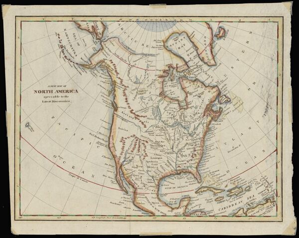 New Map of North America agreeable to the Latest Discoveries