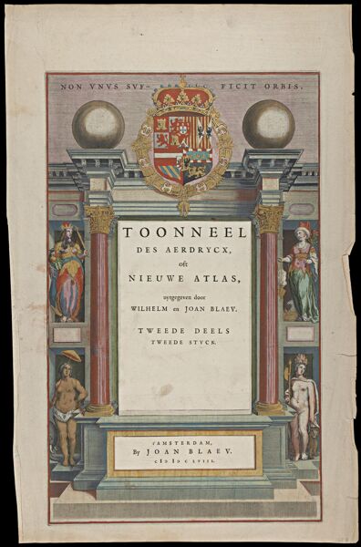 Toonneel Des Aerdrycx, oft Nieuvwe Atlas, uytgegeven door Wilhelm en Joan Blaeu.
