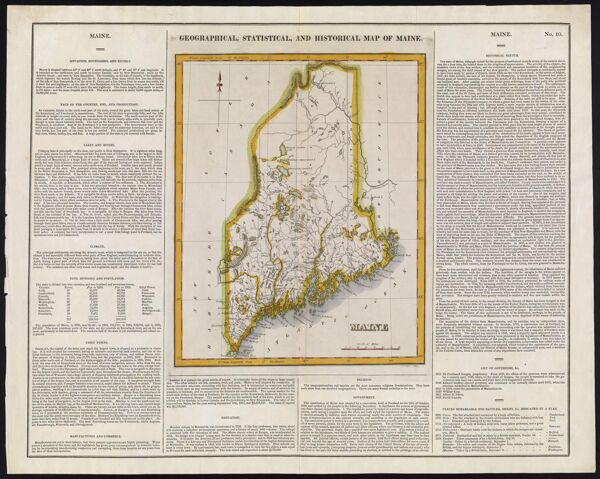 Geographical, Statistical, and Historical Map of Maine