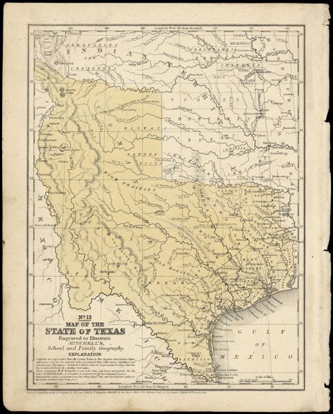 Map of the State of Texas