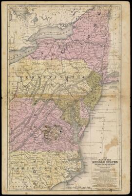 Map of the Middle States and Part of the Southern.