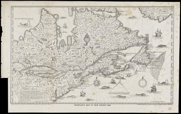 Champlain's Map of New France 1632