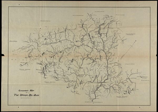 Canoeman's Map of the Upper St. John