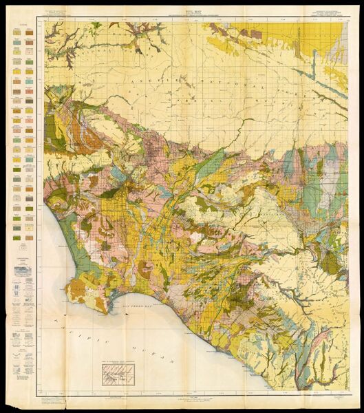 Soil Map California: Reconnoissance Survey, Central Southern Area, Western Sheet
