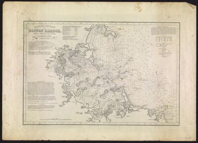 Eldridge's New Chart of Boston Harbor. Compiled From The Latest Surveys, Boston, 1871.