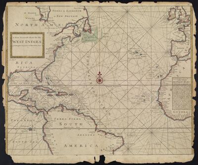 A new Generall Chart for the West Indies of E. Wright's projection vul. Mercators Chart