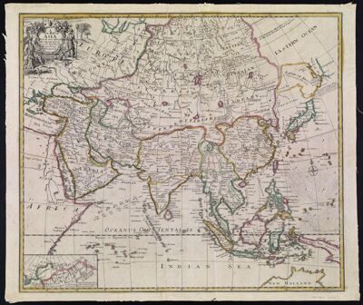 A New Map of Asia  From the latest Observations, Most Humbly Inscribd. to the Right Honble. George, Earl of Warrington &c.