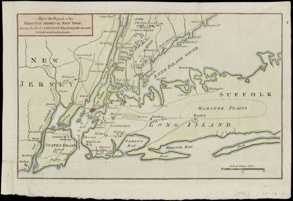 Map of the Progress of His Majesty's Armies in New York, During the Late Campaign Illustrating the Accounts Published in the London Gazette