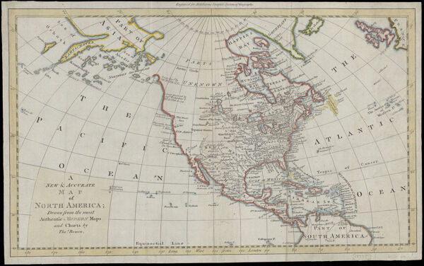 A New & Accurate Map of North America; Drawn from the most Authentic Modern Maps and Charts by Thos. Bowen