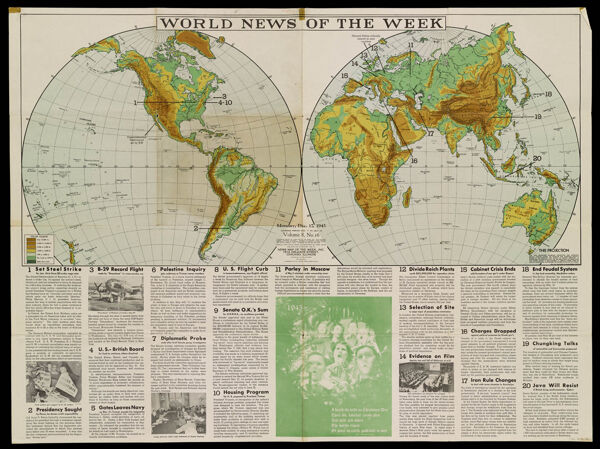 World News of the Week. Monday, December 17, 1945.