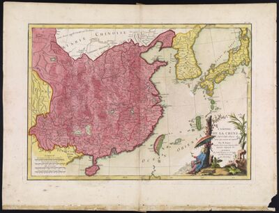 L'Empire de la Chine d'aprés l'Atlas Chinois, avec les Isles du Japon par M. Bonne