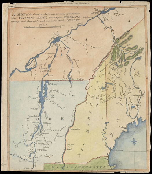 A Map of the Country which was the scene of operations of the Northern Army; including the Wilderness through which General Arnold marched to attack Quebec.