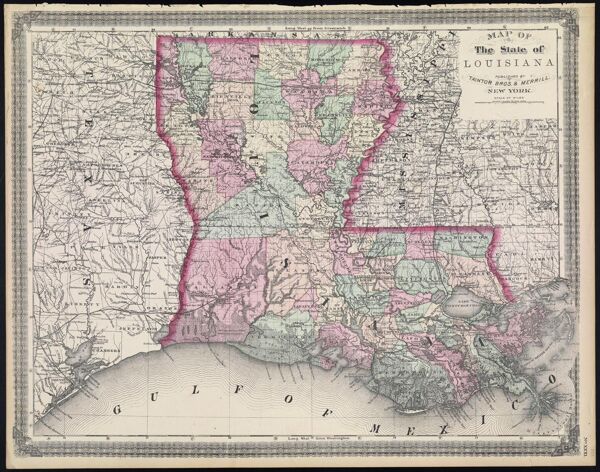 Map of the State of Louisiana