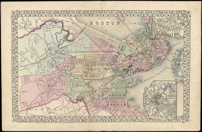 Plan of Boston.