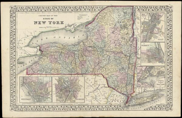 County Map of the State of New York