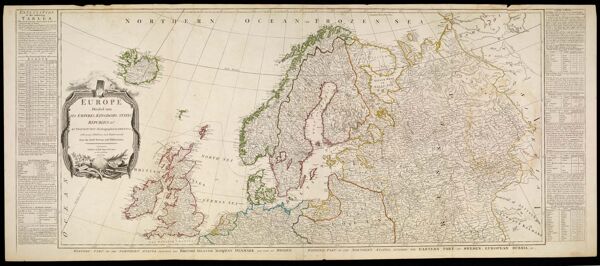 Europe Divided into its Empires, Kingdoms, States, Republics, & ca. by Thos. Kitchin, Hydrographer To the King with many Additions and Improvements from the latest Surveys and Observations.